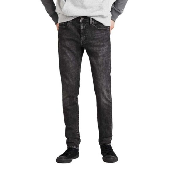 LEVI'S 30/30 PREMIUM 510 SKINNY FIT FLEX MEN'S JEANS Washed Black - Picture 1 of 5